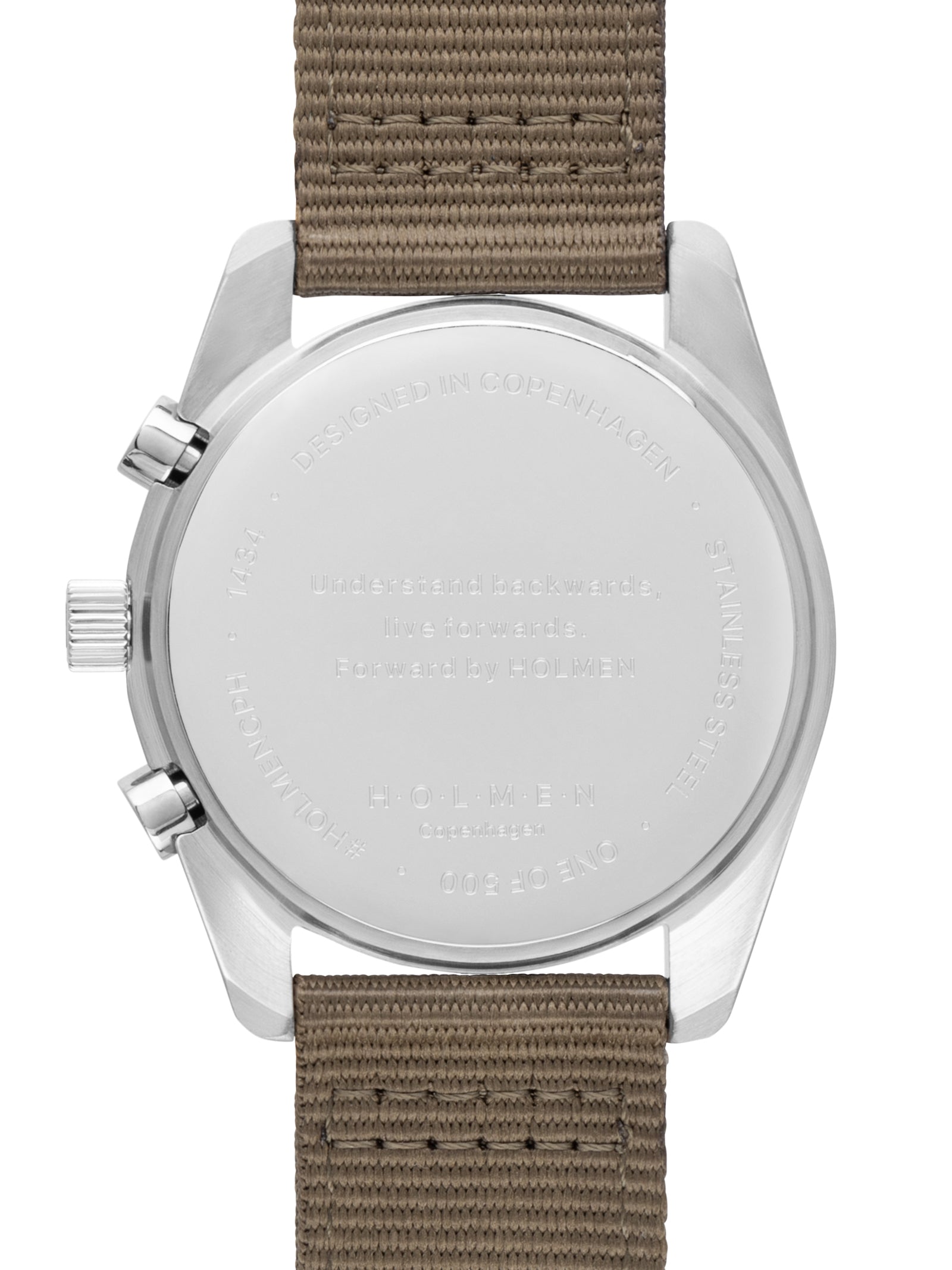 #khaki strap on a white background