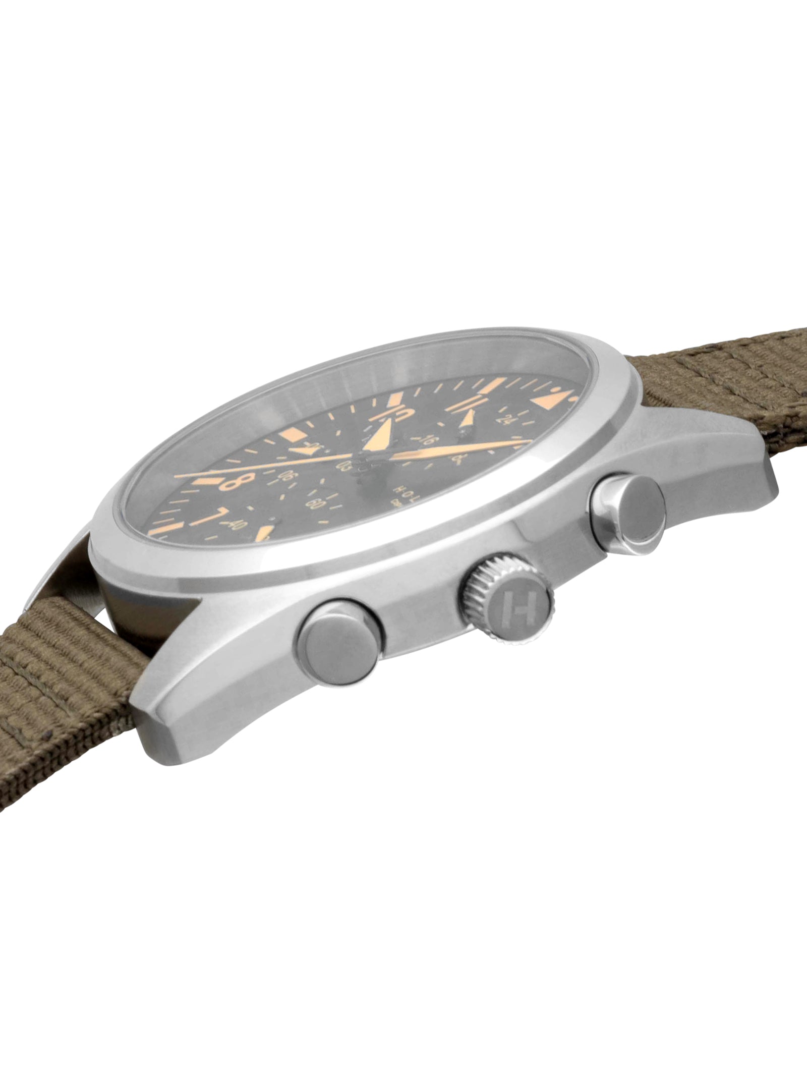 #khaki strap on a white background