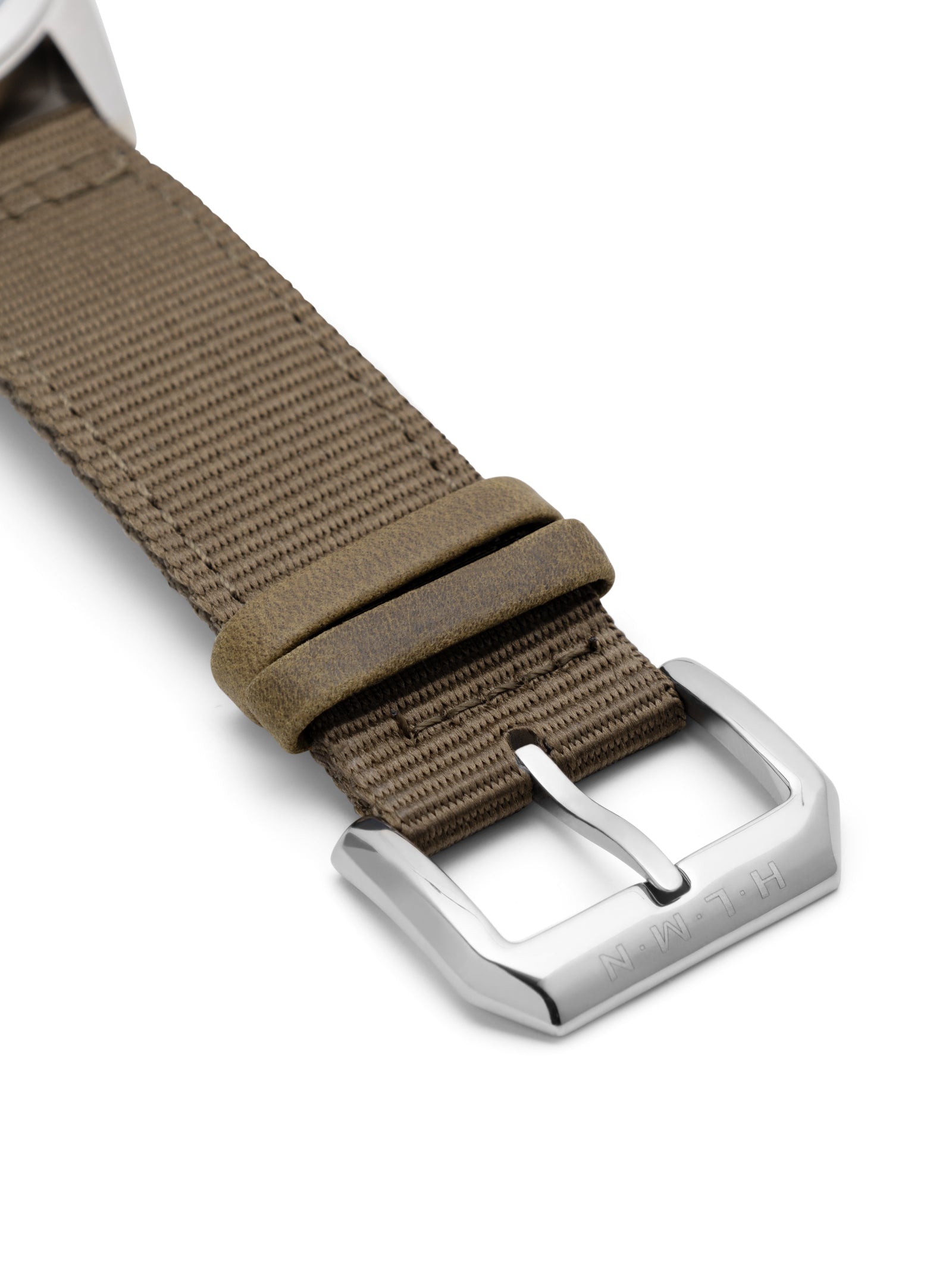 #khaki strap on a white background