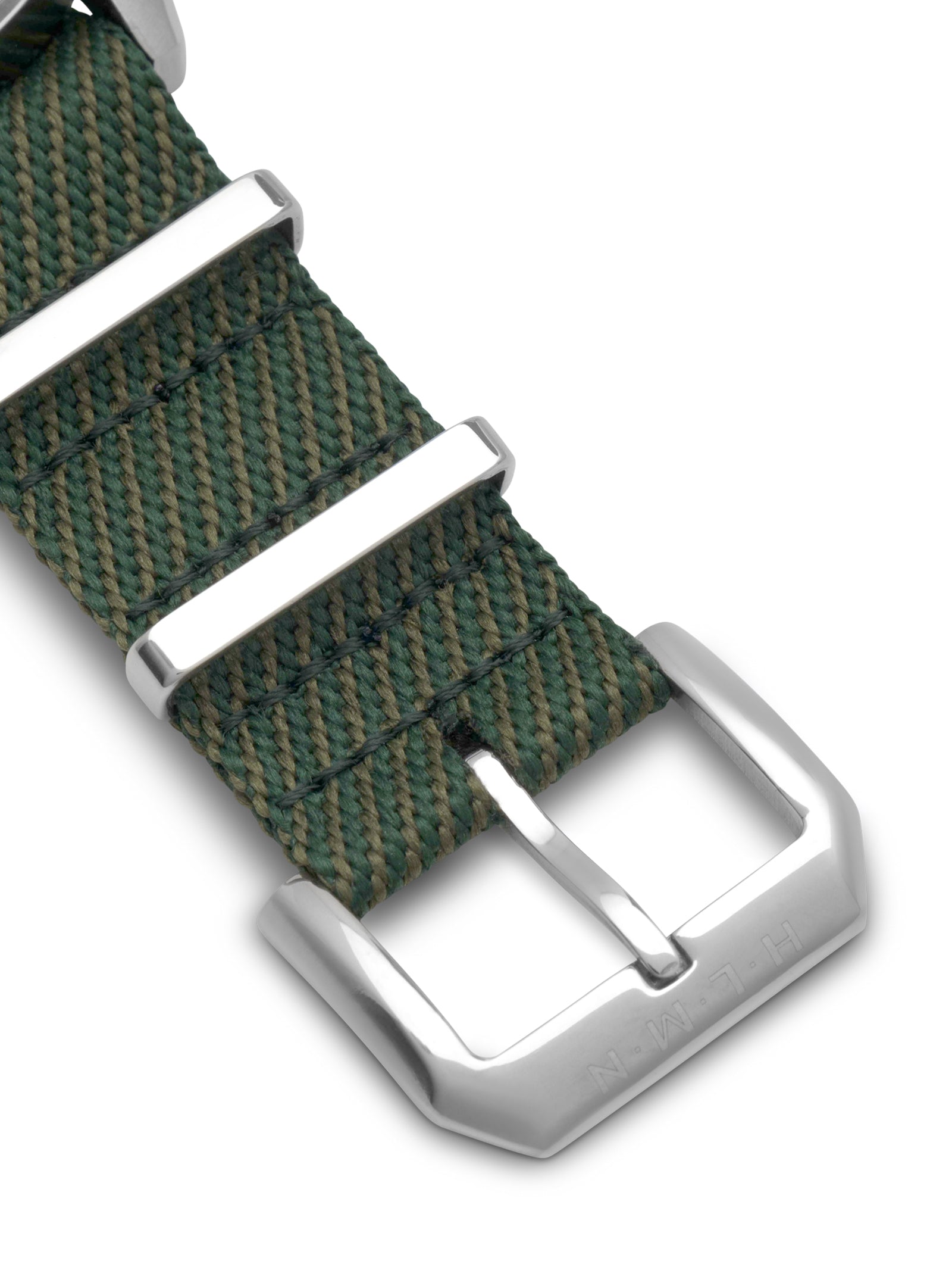 City watch 42mm navy blue dial with green nato strap