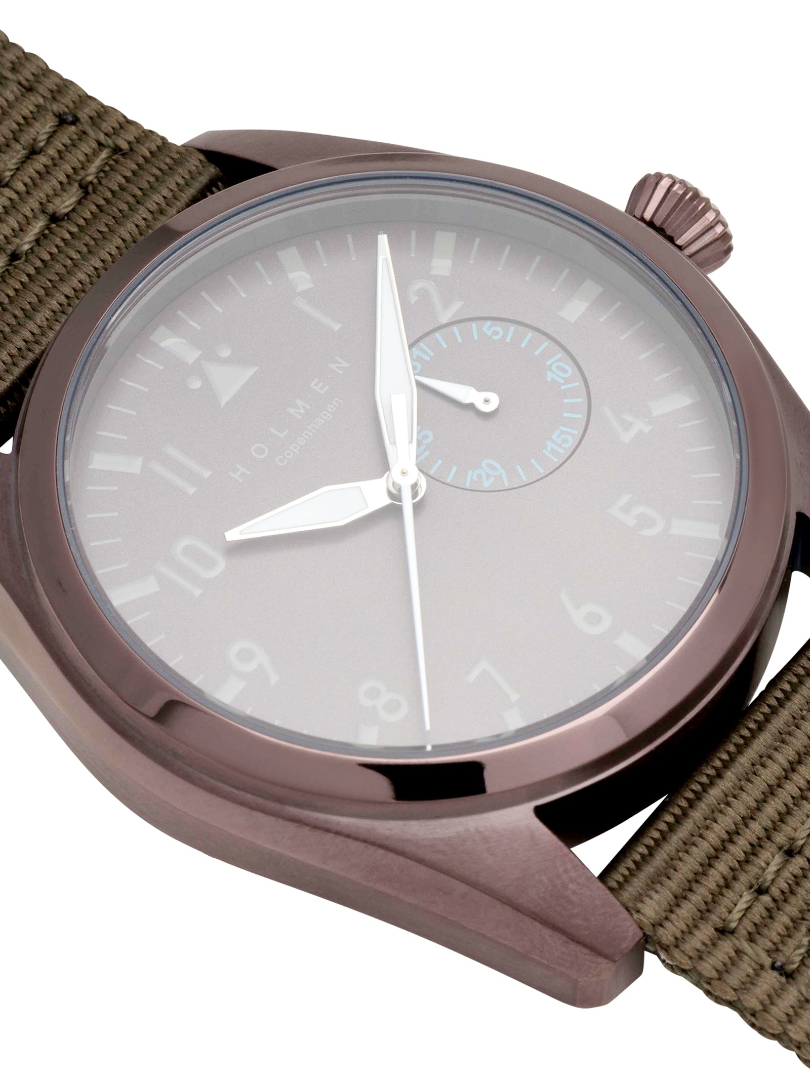 City watch 42mm - copper dial with khaki 2-piece strap