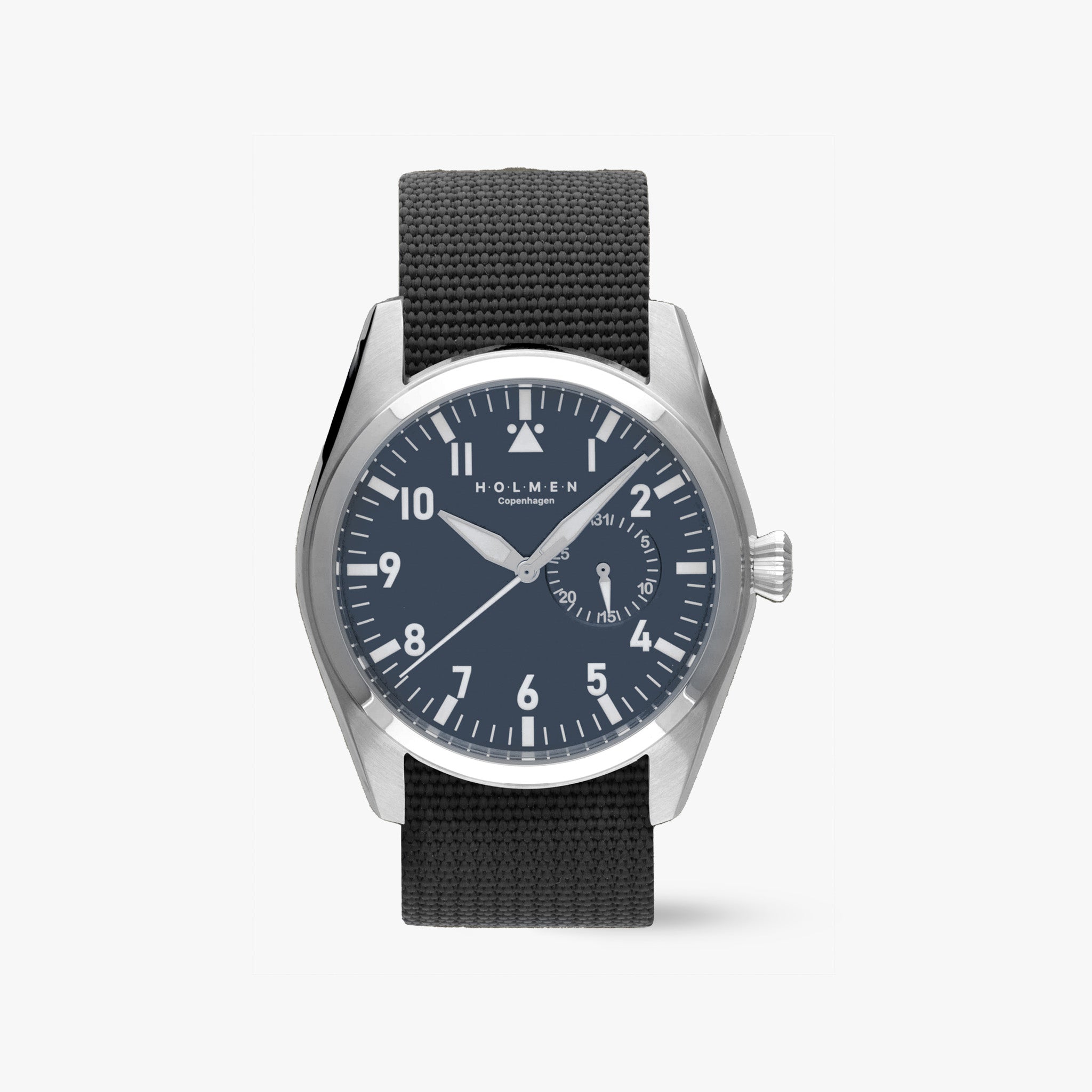 City watch 42mm navy blue dial with black nato strap
