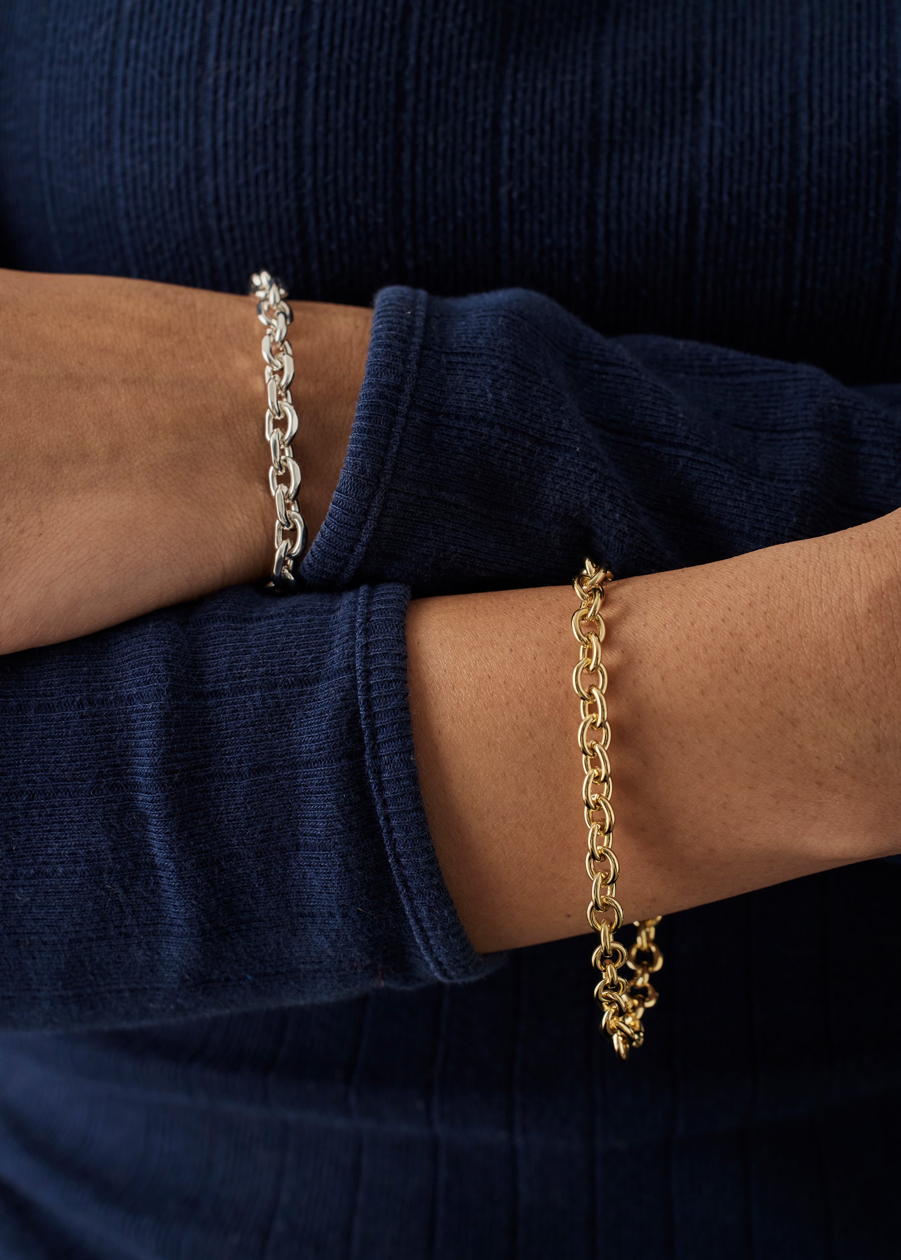 Øbro cable bracelet gold 4mm