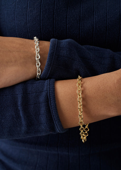 City bracelet 6mm silver