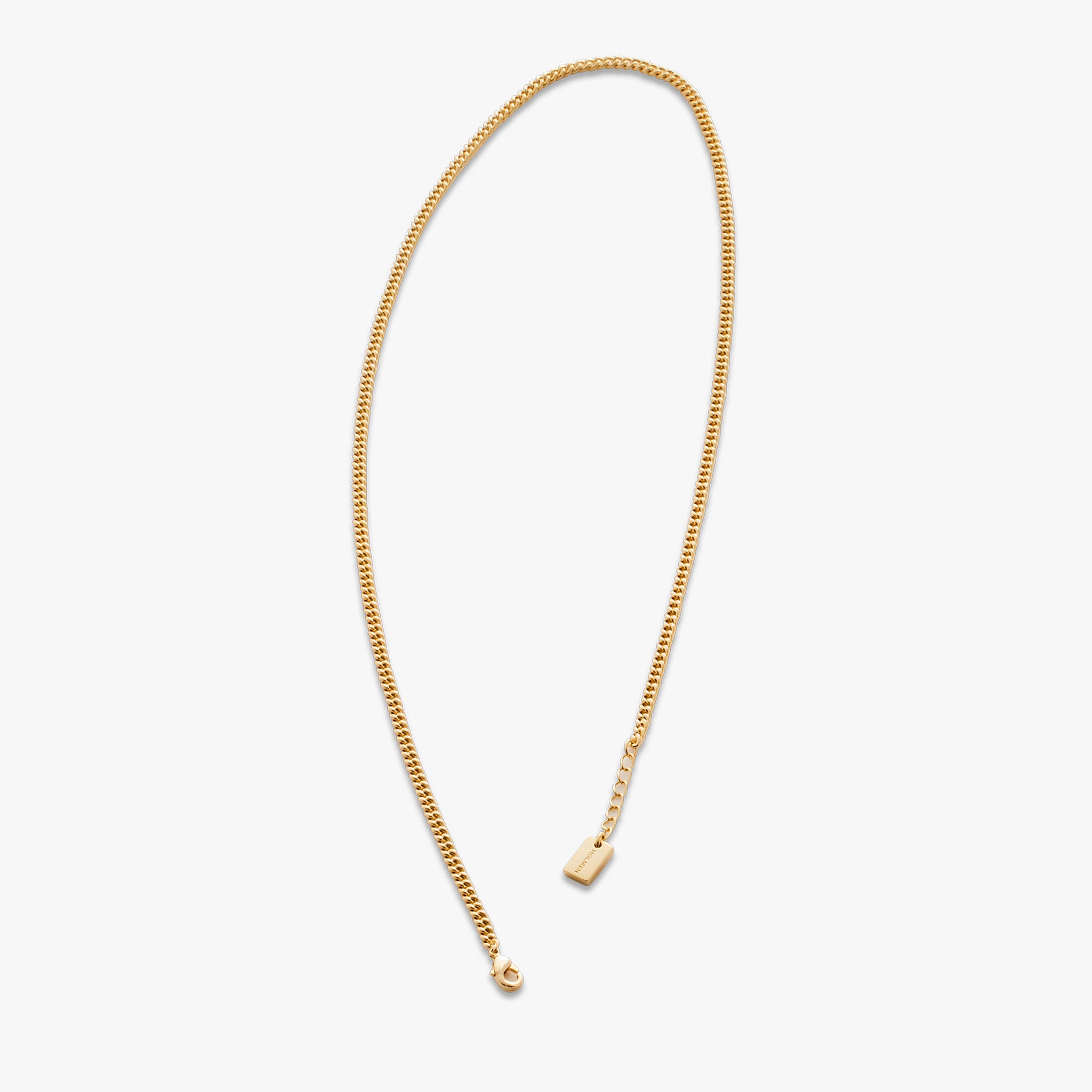 Trianglen cuban necklace 3mm gold