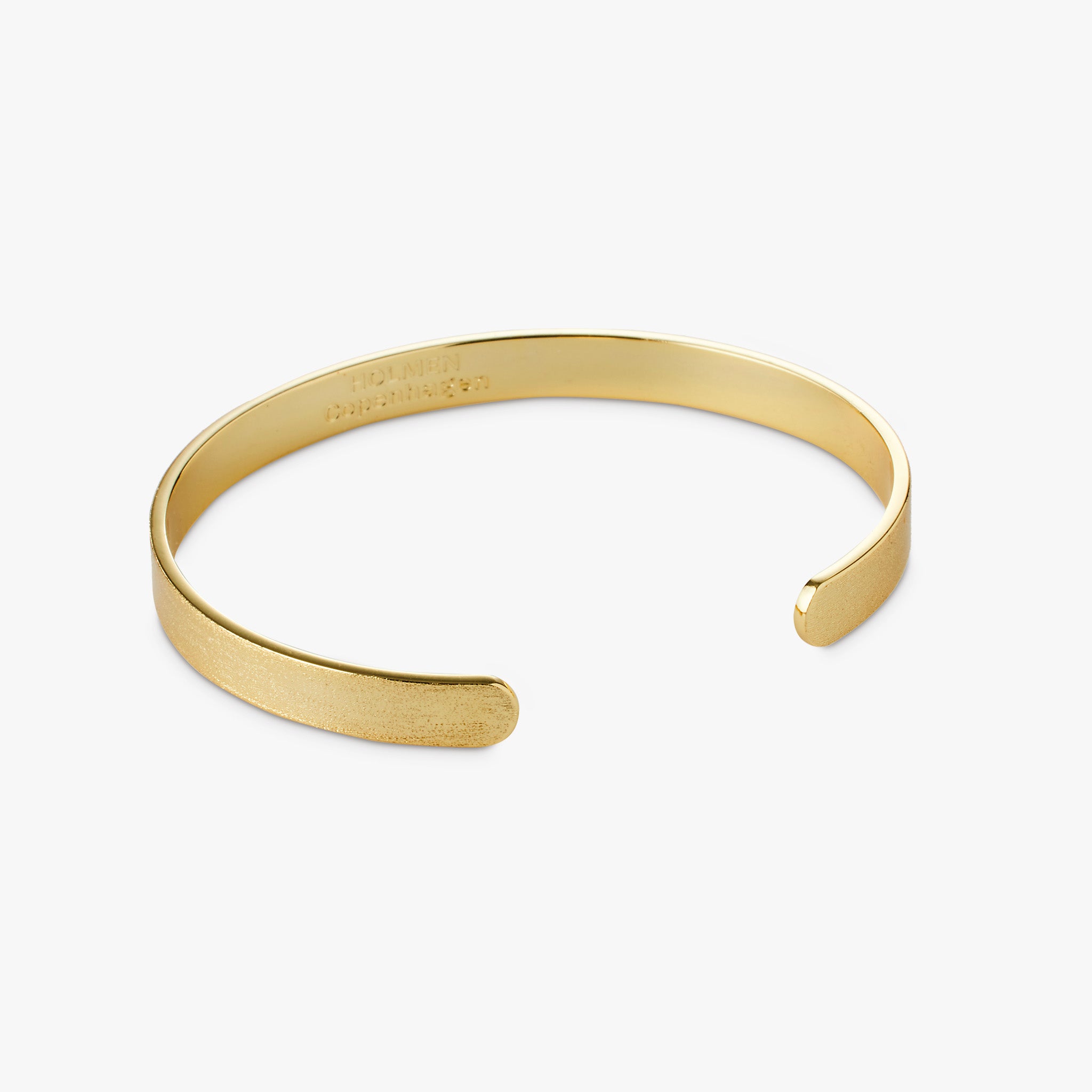 City bracelet brushed 6mm gold
