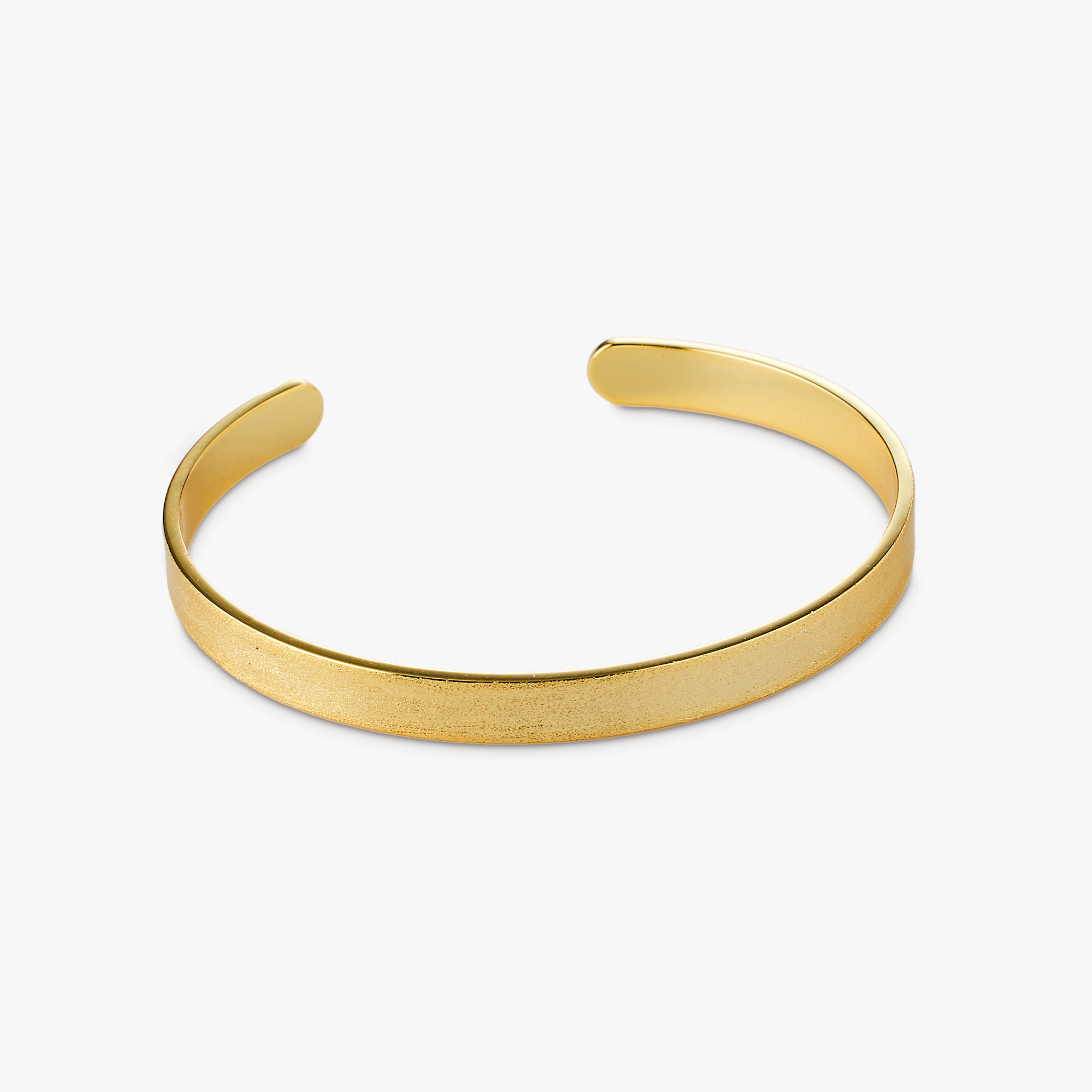 City bracelet brushed 6mm gold