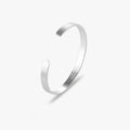 City bracelet brushed 6mm silver
