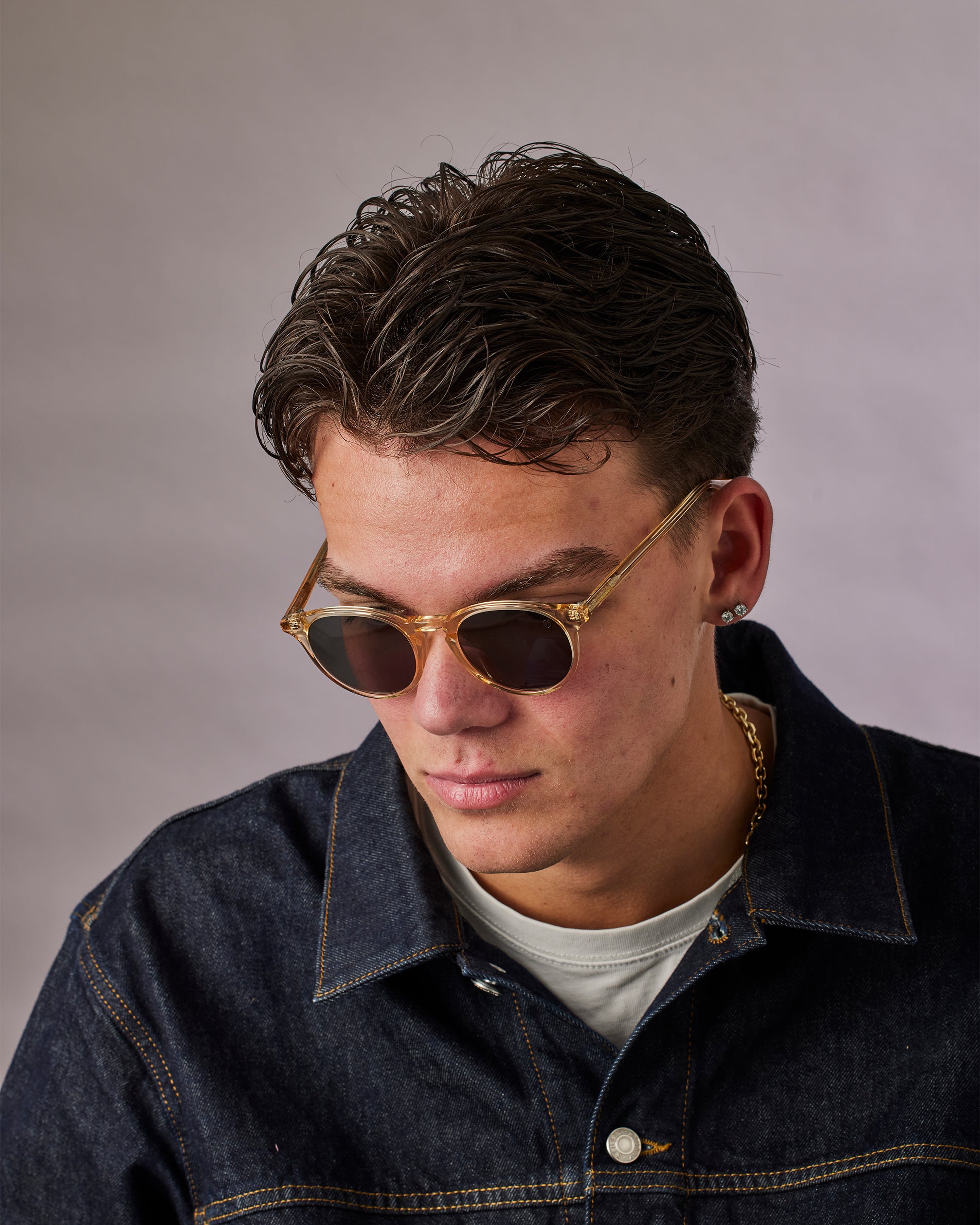 City crystal champagne sunglasses