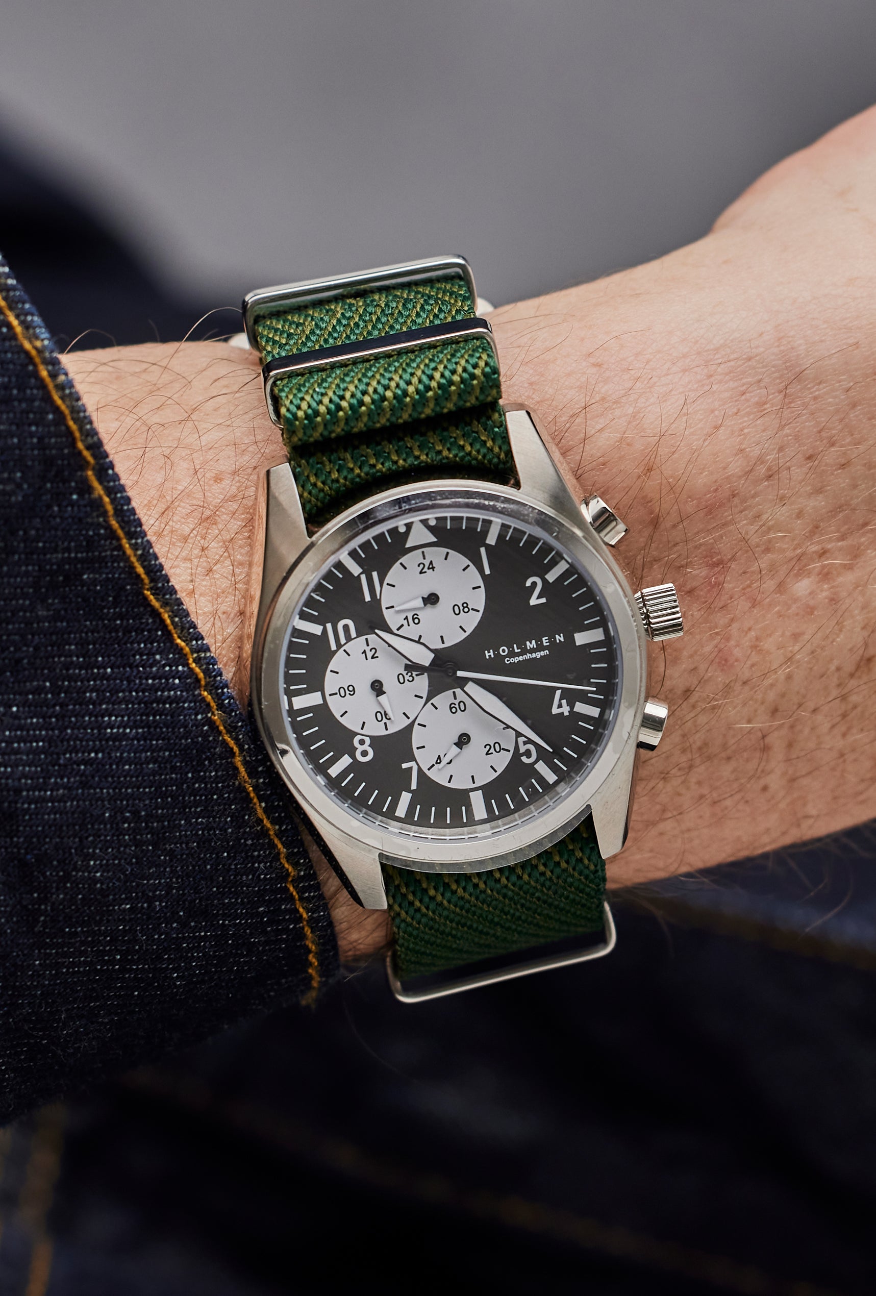 HOLMEN Green watch strap