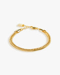 Trianglen cuban bracelet 5mm gold