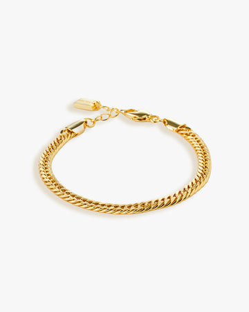 Trianglen cuban bracelet 5mm gold
