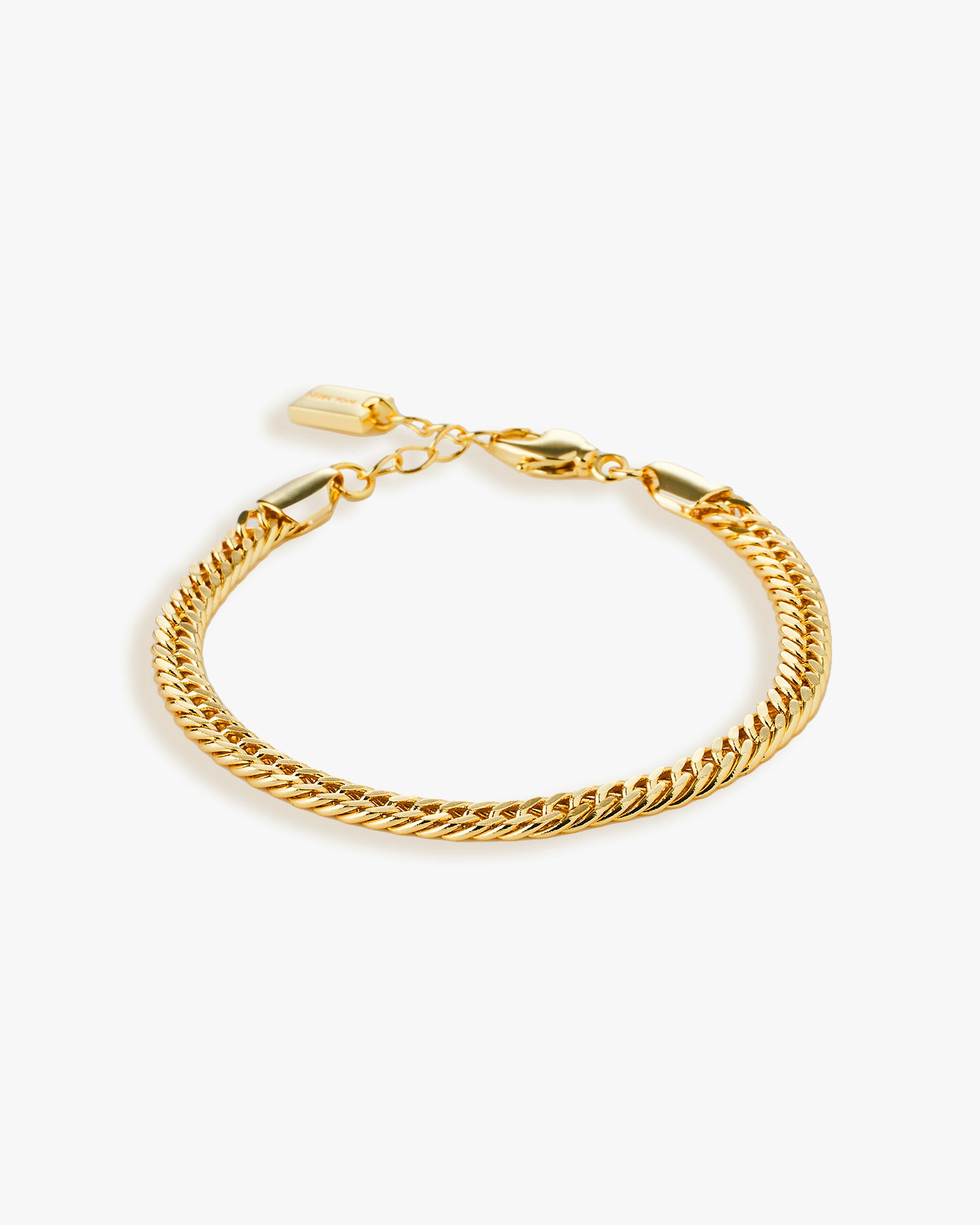 Trianglen cuban bracelet 5mm gold