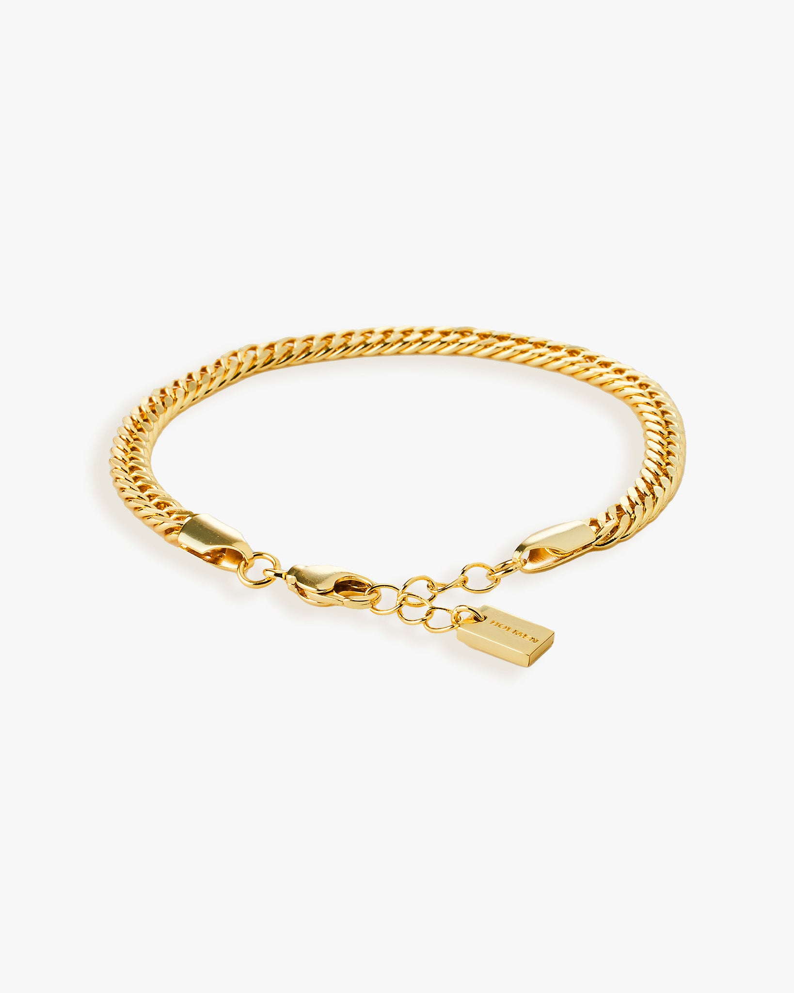 Trianglen cuban bracelet 5mm gold