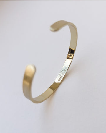 City bracelet brushed 6mm gold