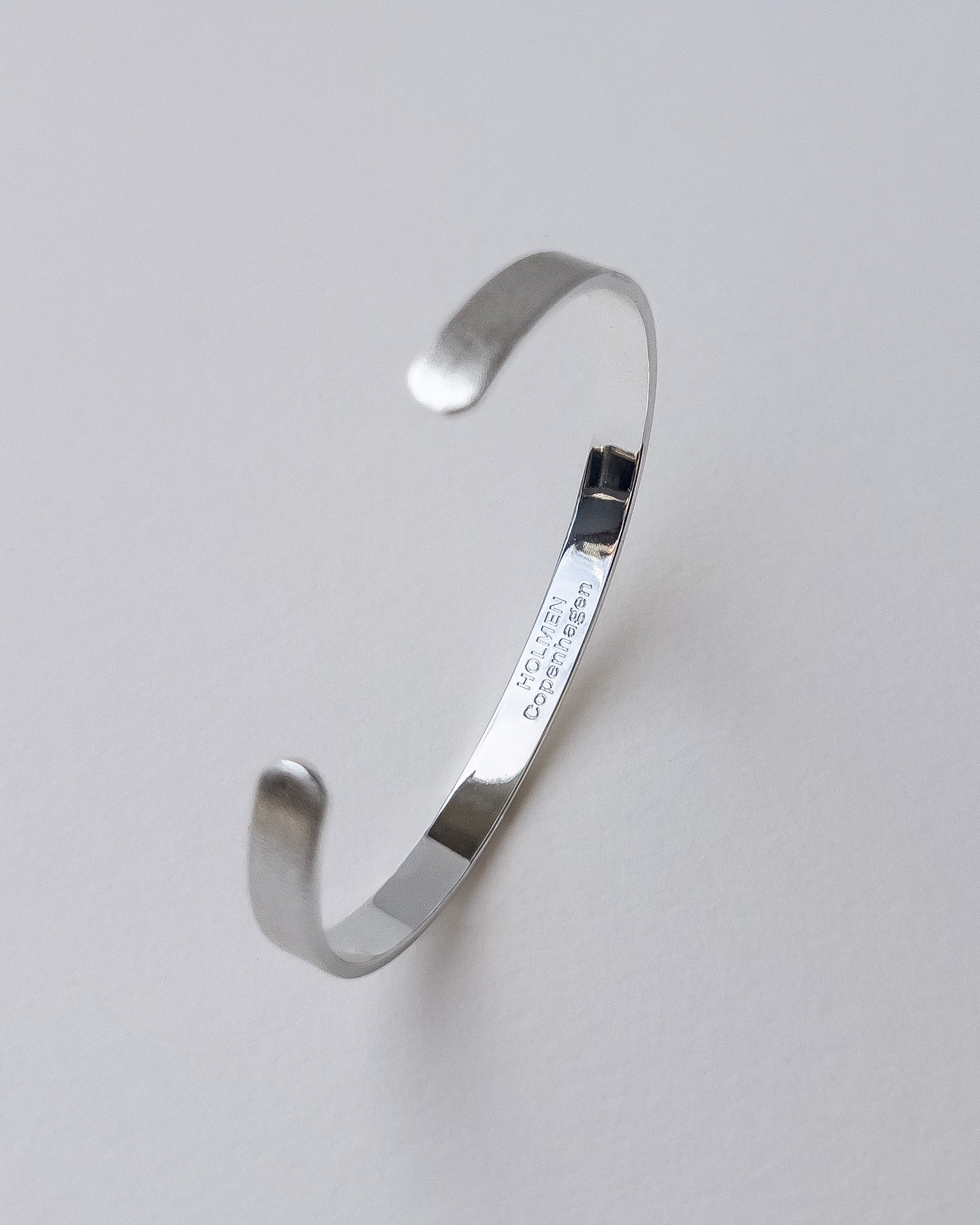 City bracelet brushed 6mm silver